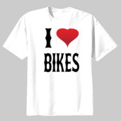 I Heart Bikes - SubliVie Polyester T-Shirt