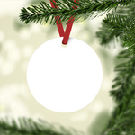 Aluminum Round Christmas Ornament